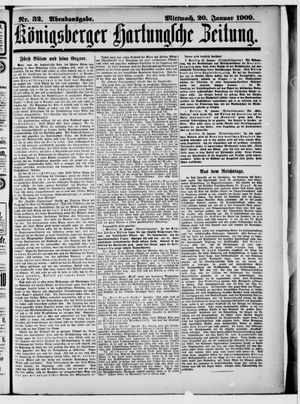 Königsberger Hartungsche Zeitung vom 20.01.1909