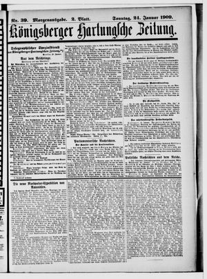 Königsberger Hartungsche Zeitung on Jan 24, 1909