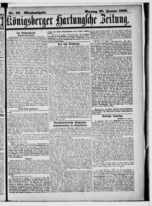Königsberger Hartungsche Zeitung on Jan 25, 1909