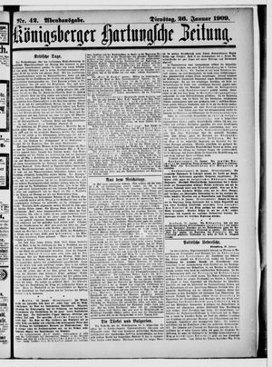 Königsberger Hartungsche Zeitung on Jan 26, 1909