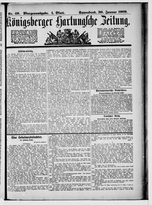 Königsberger Hartungsche Zeitung on Jan 30, 1909