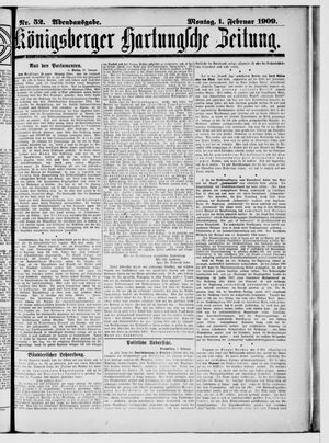 Königsberger Hartungsche Zeitung vom 01.02.1909