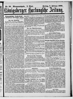 Königsberger Hartungsche Zeitung vom 05.02.1909