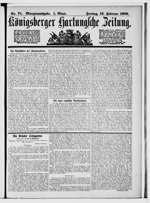 Königsberger Hartungsche Zeitung vom 12.02.1909