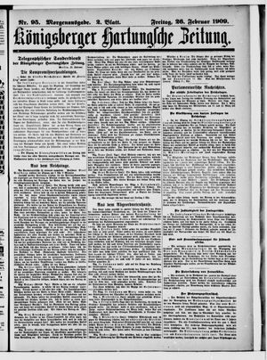 Königsberger Hartungsche Zeitung vom 26.02.1909