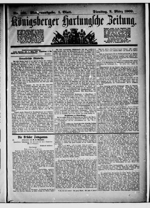 Königsberger Hartungsche Zeitung vom 02.03.1909