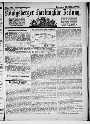Königsberger Hartungsche Zeitung on Mar 14, 1909