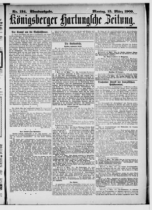 Königsberger Hartungsche Zeitung vom 15.03.1909