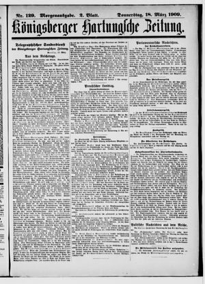 Königsberger Hartungsche Zeitung vom 18.03.1909