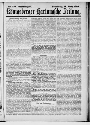 Königsberger Hartungsche Zeitung vom 18.03.1909