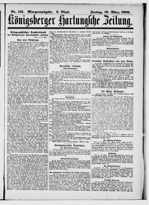 Königsberger Hartungsche Zeitung vom 19.03.1909