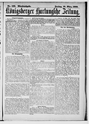 Königsberger Hartungsche Zeitung vom 19.03.1909