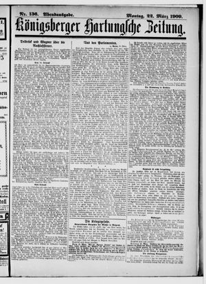 Königsberger Hartungsche Zeitung vom 22.03.1909