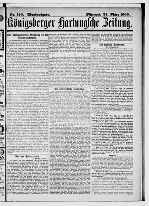 Königsberger Hartungsche Zeitung vom 24.03.1909