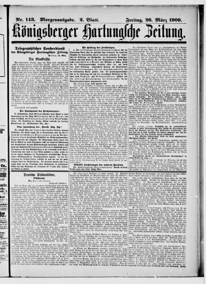 Königsberger Hartungsche Zeitung vom 26.03.1909