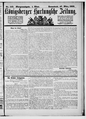 Königsberger Hartungsche Zeitung vom 27.03.1909