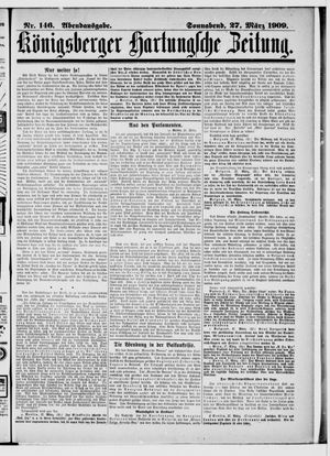 Königsberger Hartungsche Zeitung vom 27.03.1909