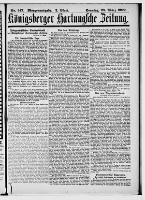 Königsberger Hartungsche Zeitung vom 28.03.1909