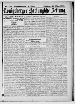 Königsberger Hartungsche Zeitung vom 30.03.1909