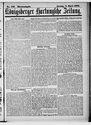 Königsberger Hartungsche Zeitung vom 02.04.1909