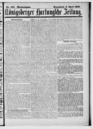Königsberger Hartungsche Zeitung vom 03.04.1909