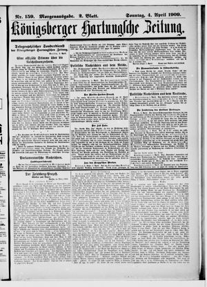 Königsberger Hartungsche Zeitung vom 04.04.1909