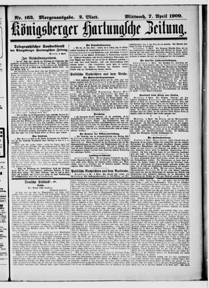 Königsberger Hartungsche Zeitung vom 07.04.1909