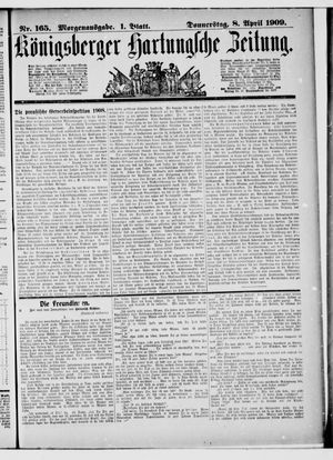 Königsberger Hartungsche Zeitung vom 08.04.1909