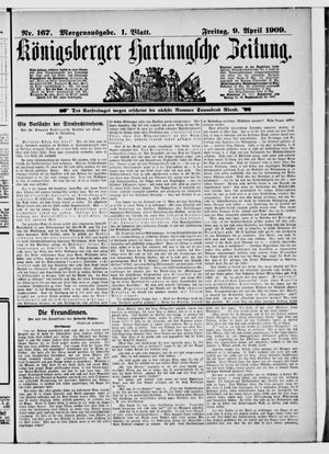 Königsberger Hartungsche Zeitung vom 09.04.1909