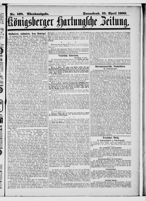Königsberger Hartungsche Zeitung vom 10.04.1909