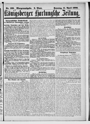 Königsberger Hartungsche Zeitung vom 11.04.1909