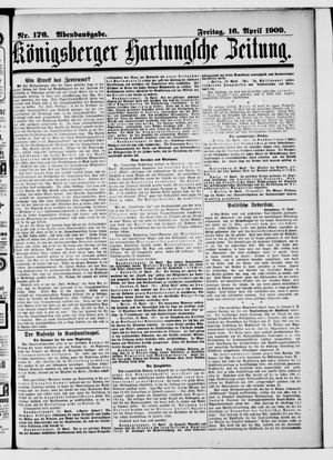 Königsberger Hartungsche Zeitung vom 16.04.1909