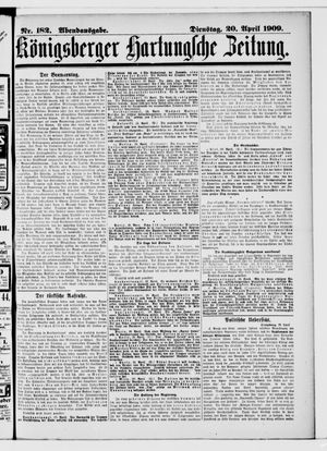 Königsberger Hartungsche Zeitung vom 20.04.1909