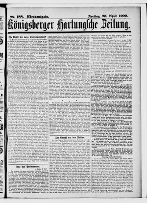 Königsberger Hartungsche Zeitung vom 23.04.1909