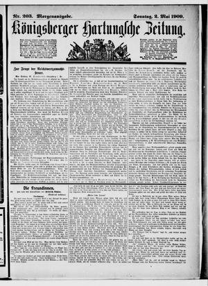 Königsberger Hartungsche Zeitung vom 02.05.1909