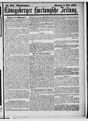 Königsberger Hartungsche Zeitung vom 03.05.1909