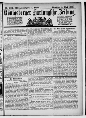 Königsberger Hartungsche Zeitung vom 04.05.1909