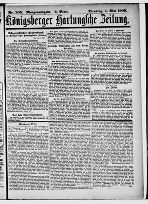 Königsberger Hartungsche Zeitung vom 04.05.1909