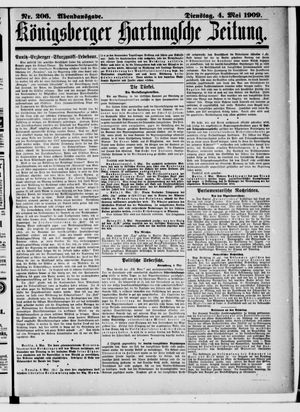 Königsberger Hartungsche Zeitung vom 04.05.1909