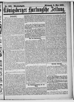 Königsberger Hartungsche Zeitung vom 05.05.1909