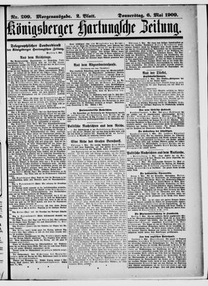 Königsberger Hartungsche Zeitung vom 06.05.1909