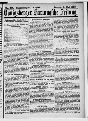 Königsberger Hartungsche Zeitung vom 09.05.1909