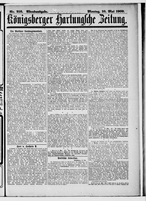 Königsberger Hartungsche Zeitung vom 10.05.1909