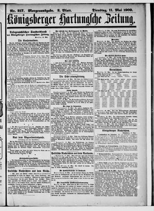 Königsberger Hartungsche Zeitung vom 11.05.1909