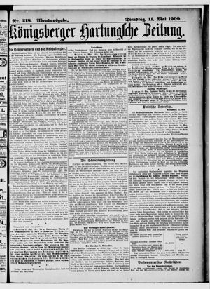 Königsberger Hartungsche Zeitung vom 11.05.1909