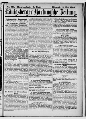 Königsberger Hartungsche Zeitung vom 12.05.1909