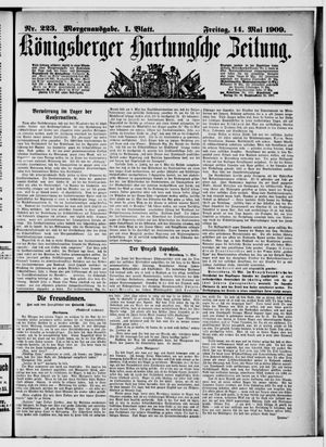 Königsberger Hartungsche Zeitung vom 14.05.1909