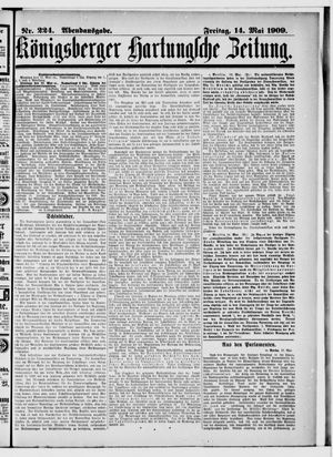 Königsberger Hartungsche Zeitung vom 14.05.1909