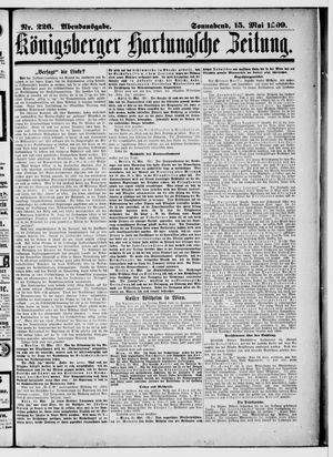 Königsberger Hartungsche Zeitung vom 15.05.1909