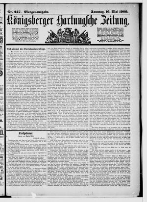 Königsberger Hartungsche Zeitung vom 16.05.1909